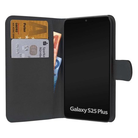 PEDEA Book Cover Classic fr Samsung Galaxy S25 5G, schwarz