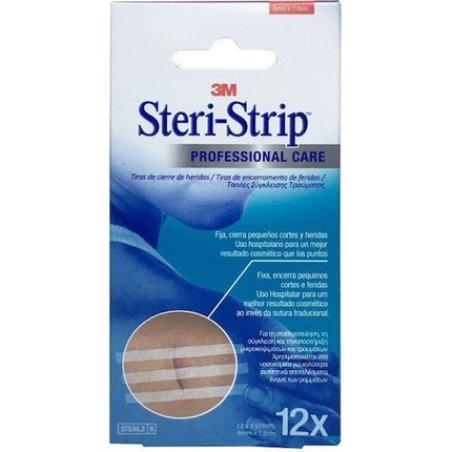 3m Steri Strip Adhesive Skin Closure Strips 6mm X 75 Cm Pack Of 12