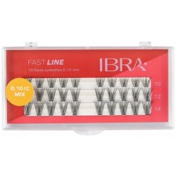 Ibra Fast Line Eyelash Extensions 010c Mix 10 12 14 Mm 1 Pack