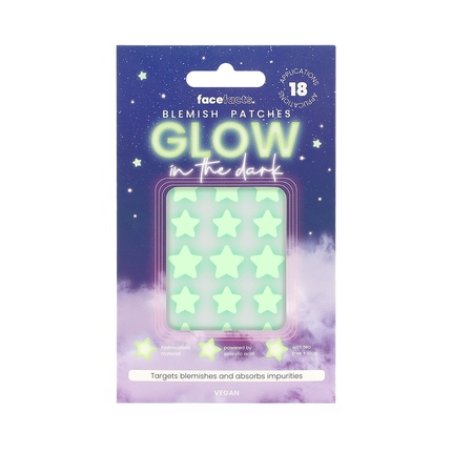 Milton Face Facts Blemish Patches Glow In The Dark Stars 18 Pieces