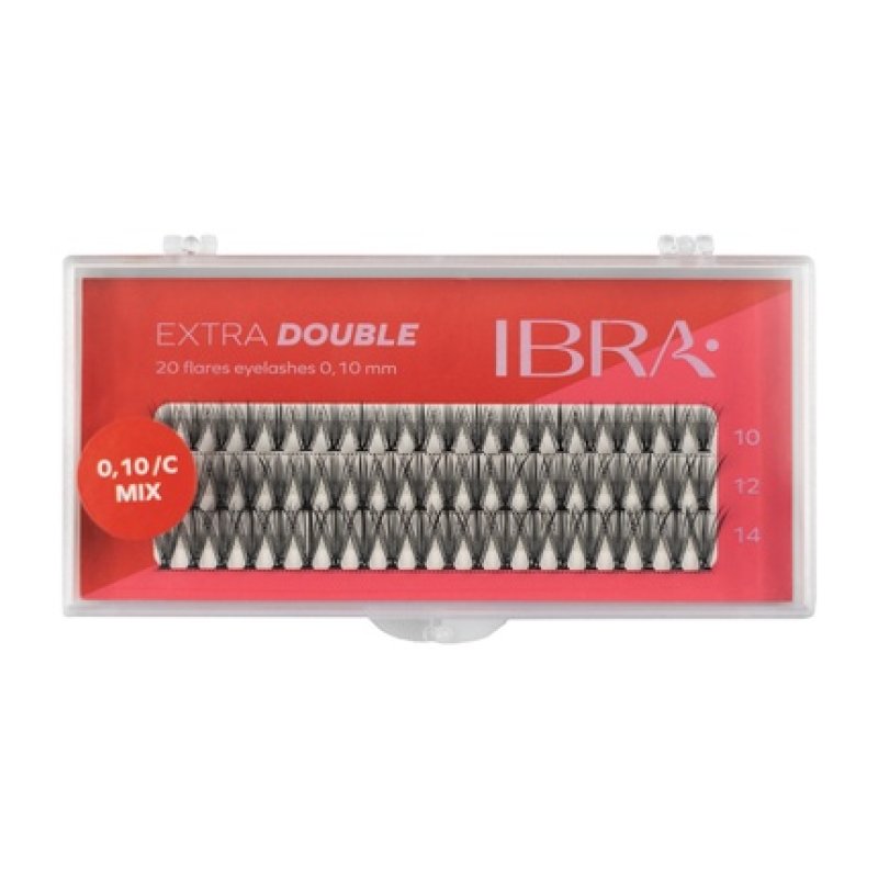 Ibra Extra Double Hair Extensions C010 Mix 8 10 And 12mm 1 Pack