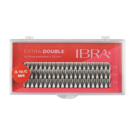 Ibra Extra Double Hair Extensions C010 Mix 8 10 And 12mm 1 Pack