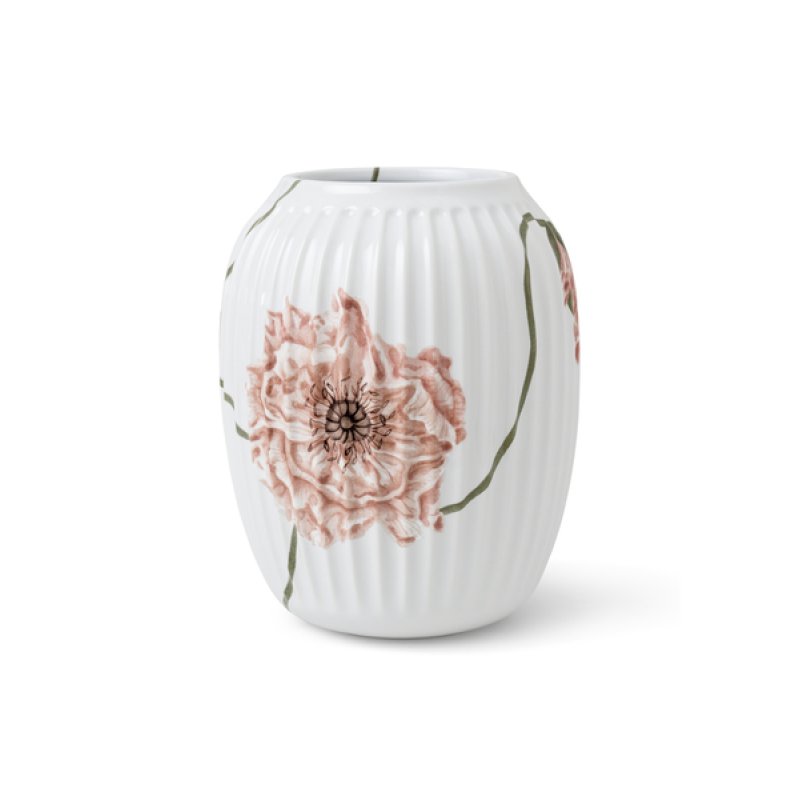Kähler - Hammershøi Poppy Vase 21 cm - White With Deko (693019)