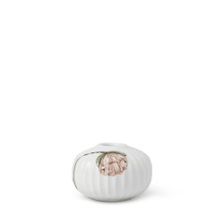 Kähler - Hammershøi Poppy Candle Holder - White w. Deco - Ø7.5 cm