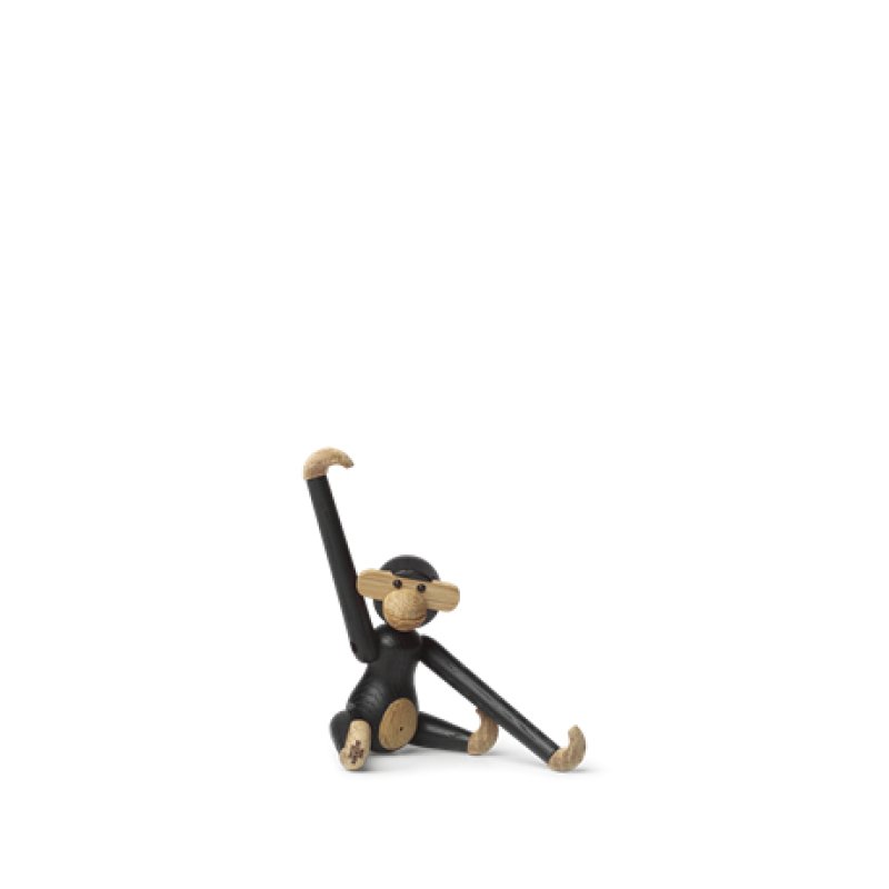 Kay Bojesen - Monkey Mini - H9.5 cm - Dark Stained Oak