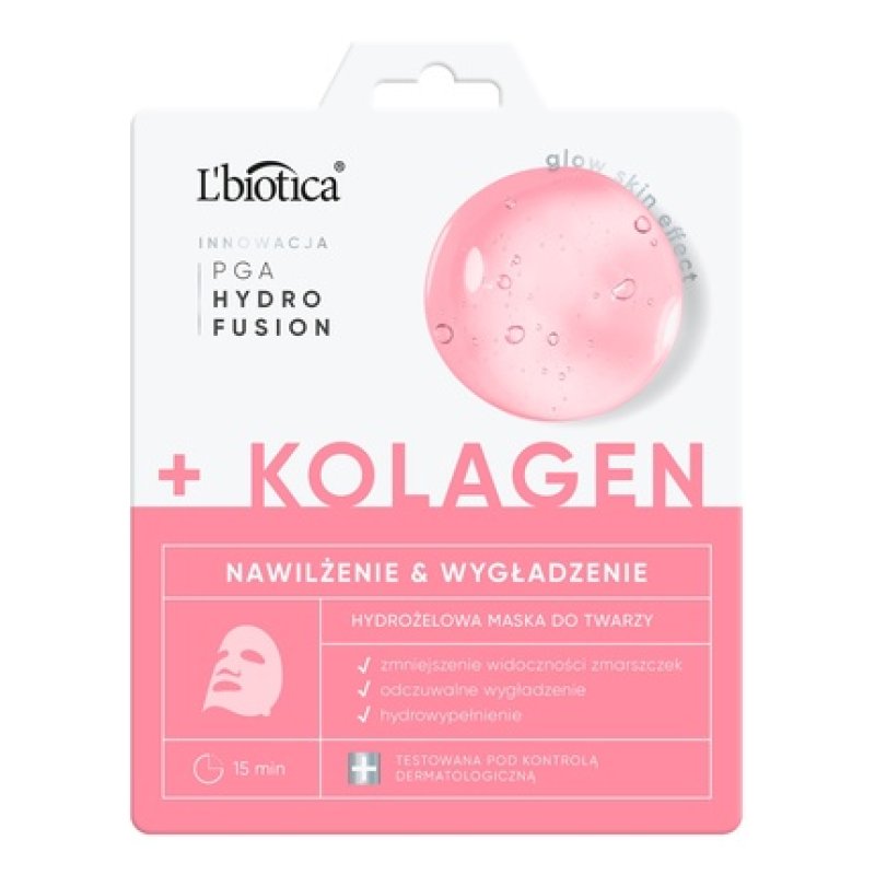 Lbiotica Biovax Lbiotica Pga Hydr Fusion Collagen Hydrogel Face Mask Hydration And Smoothing