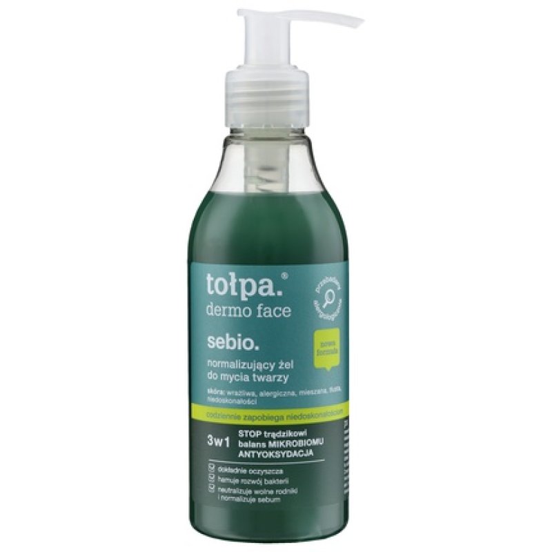 Tolpa Tolpa Dermo Face Sebio Normalizing Face Wash Gel 3 In 1 195 Ml