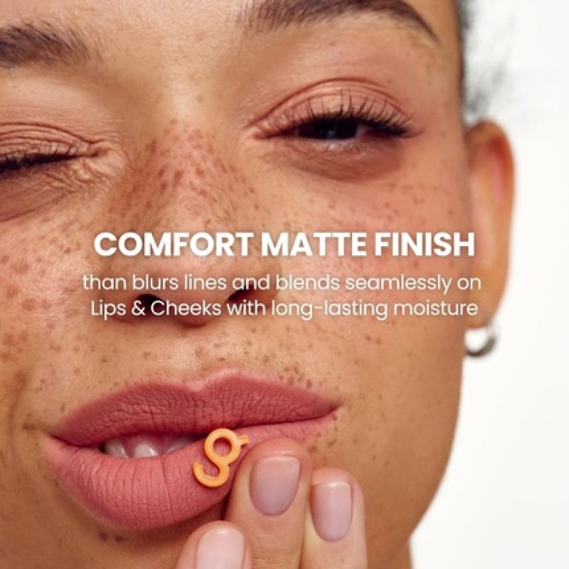 Colorgram Nude Blur Tint 09 Red Bomb Soft Velvet Matte Liquid Lipstick & Cheek