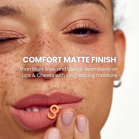 Colorgram Nude Blur Tint 09 Red Bomb Soft Velvet Matte Liquid Lipstick & Cheek