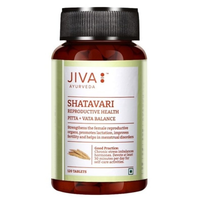 Ajurweda Jiva Ayurveda Shatavari Dietary Supplement Supporting The Reproductive System In Women And Men Tablets 120 Pcs
