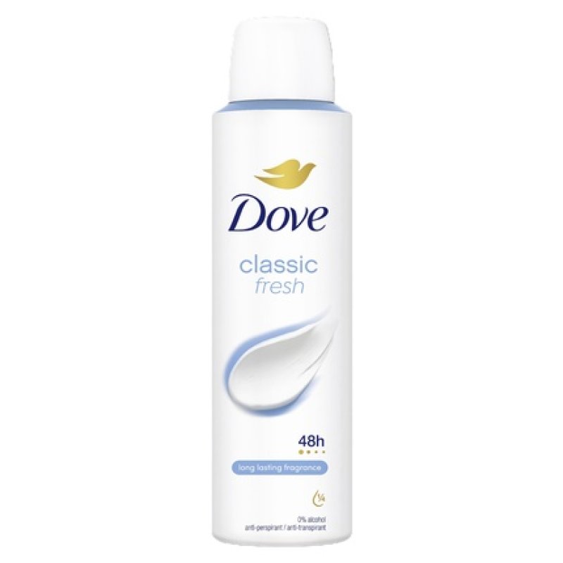 Unilever Dove Classic Fresh Deodorant Spray For Women 150 Ml