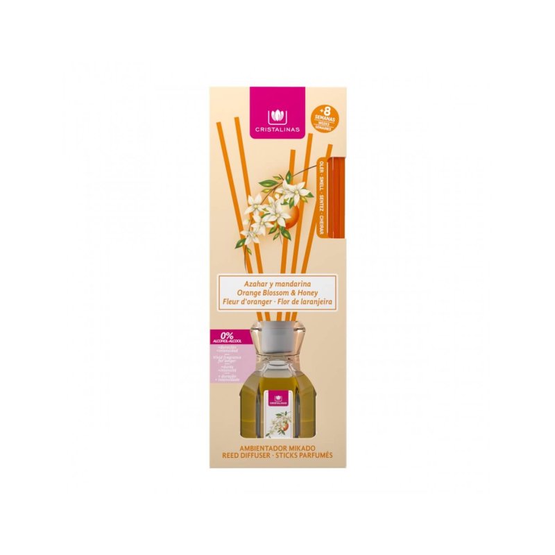 Cristalinas Reed Diffuser 40ml Orange Blossom and Honey