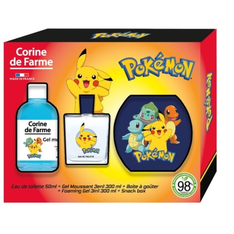 Forte Sweeden Corine De Farme Gift Set Pokemon Eau De Toilette 30ml 3in1 Foaming Gel 300ml Snack Box