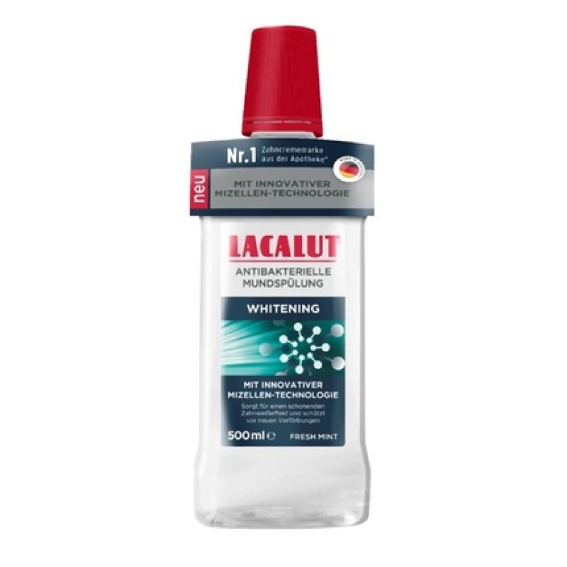 Zdrovit Lacalut Perfect Whitening Antibacterial Mouthwash 500 Ml