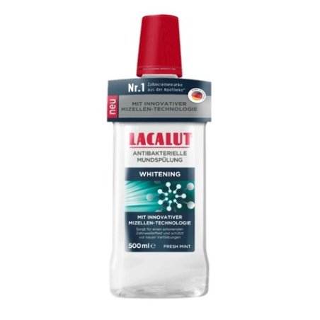 Zdrovit Lacalut Perfect Whitening Antibacterial Mouthwash 500 Ml