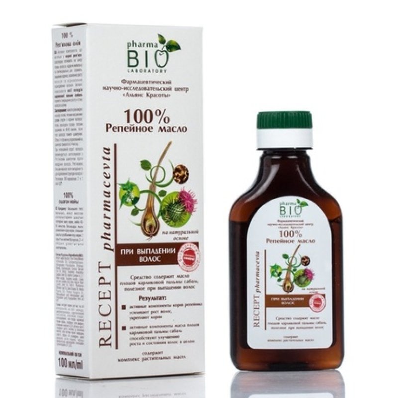 Energy Of Vitamins Bio Pharma Burdock Oil For Strengthening Hair Roots 100 Ml