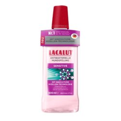 Zdrovit Lacalut Sensitive Antibacterial Mouthwash With Micellar Technology 500 Ml