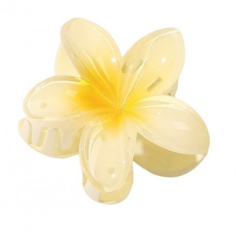 Ecarla Hair Clip Flower Yellow Ombre Sp269zo 1 Piece