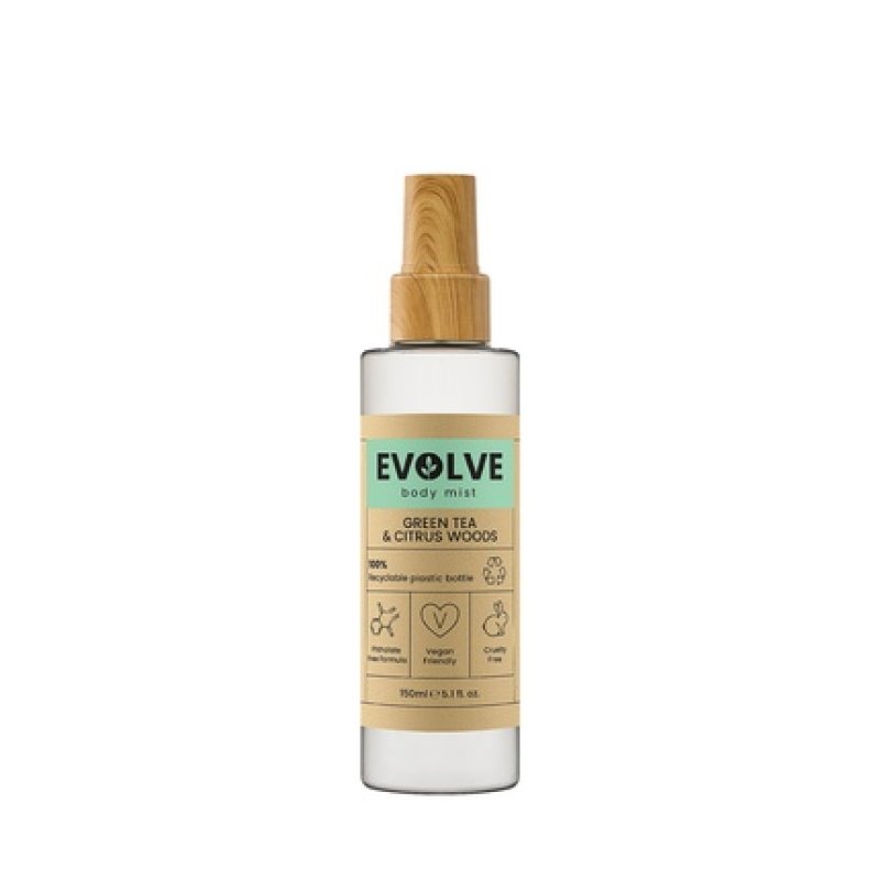 Fragrance Evolve Green Tea & Citrus Woods Body Mist 150 Ml