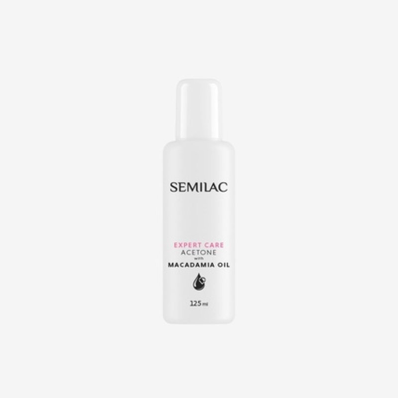 Semilac Acetone Expert Care Nail Polish Remover With Macadamia Oil 125 Ml