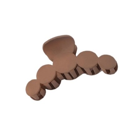 Ecarla Hair Clip Circles Brown 1 Piece