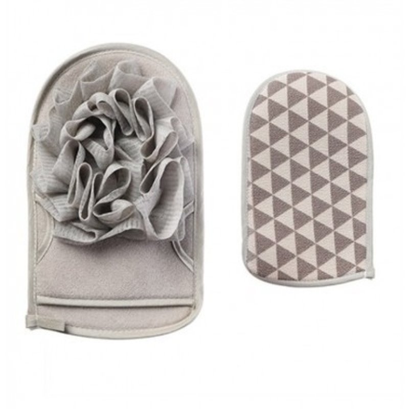 Ecarla Doublesided Bath Glove Cream 1 Piece