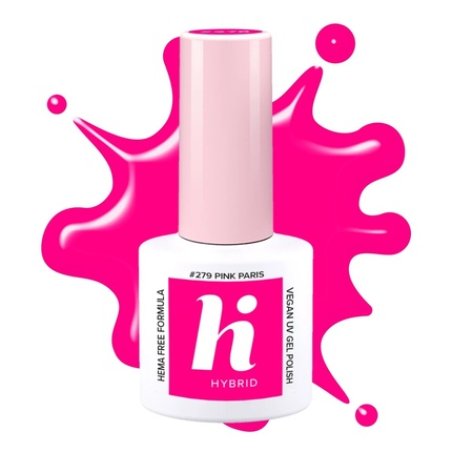 Hi Hybrid Hema Free Hybrid Nail Polish Neon 279 Pink Paris 5ml