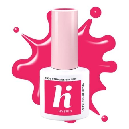 Hi Hybrid Hybrid Nail Polish 374 Strawberry Red 5 Ml