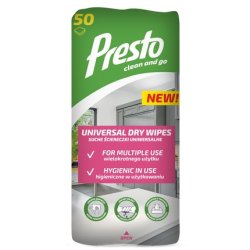 Harper Presto Universal Wipes Dry 1 Pack 50 Pieces