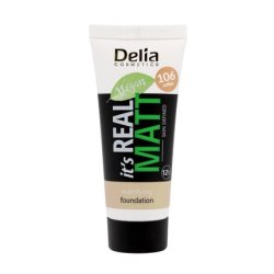 Delia It's Real Matt Foundation Nourishing And Moisturizing 106 Coffee 30 Ml