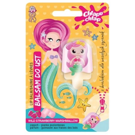 Chlapu Chlap Lip Gloss Mermaid Strawberry Foam 1 Piece