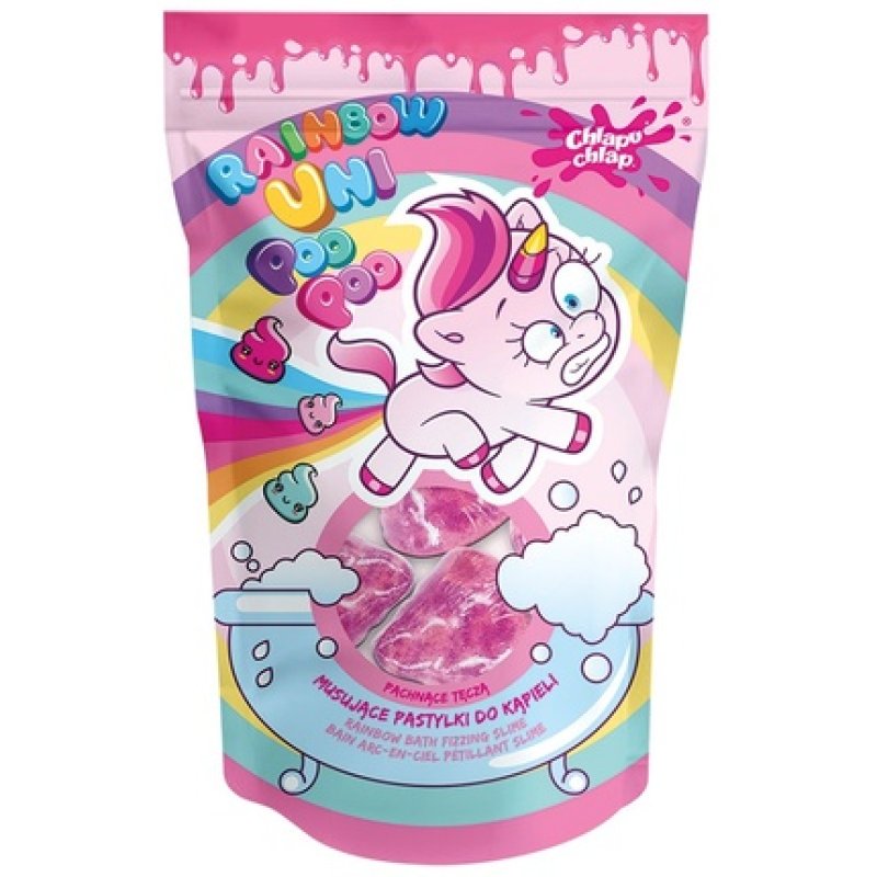 Chlapu Chlap Twocolor Bath Tablets Pink Strawberry Scent