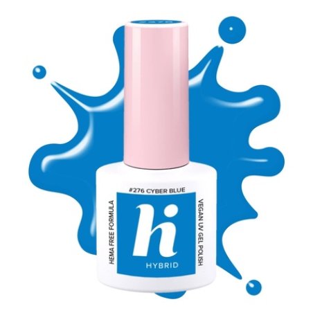 Hi Hybrid Hema Free Hybrid Nail Polish Neon 276 Cyber Blue 5ml