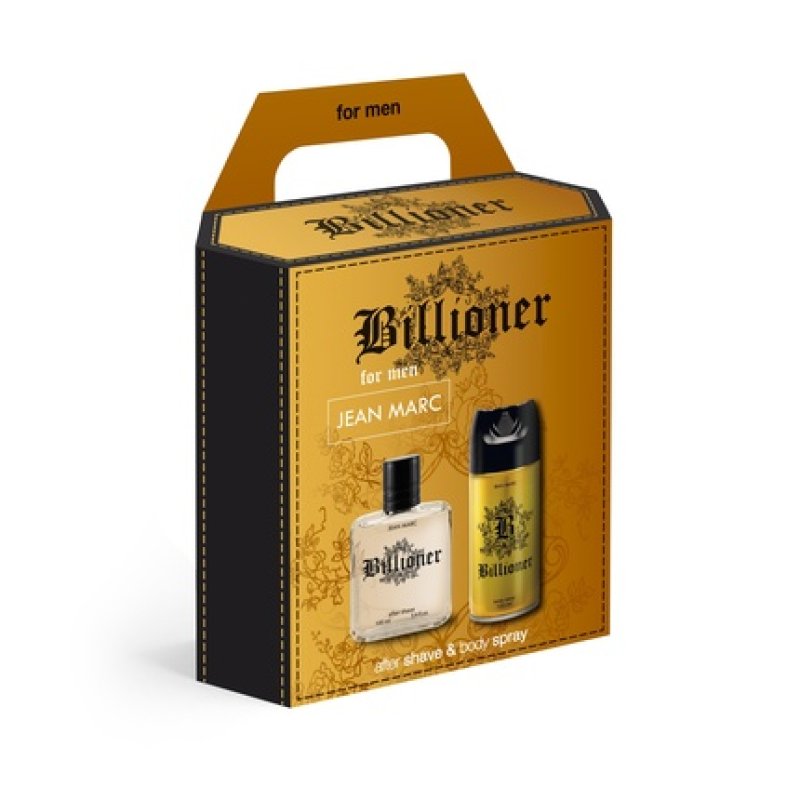 Dramers Jean Marc Billioner Men's Gift Set Deodorant 150 Ml Aftershave 100 Ml