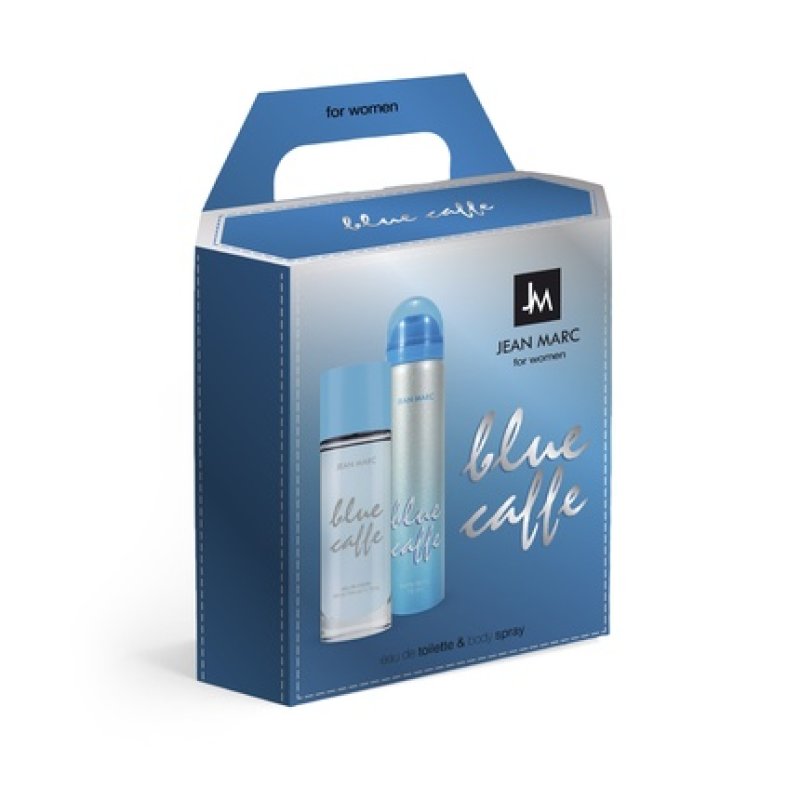 Dramers Jean Marc Blue Caffe Gift Set For Women Eau De Toilette 50 Ml Deodorant 75 Ml