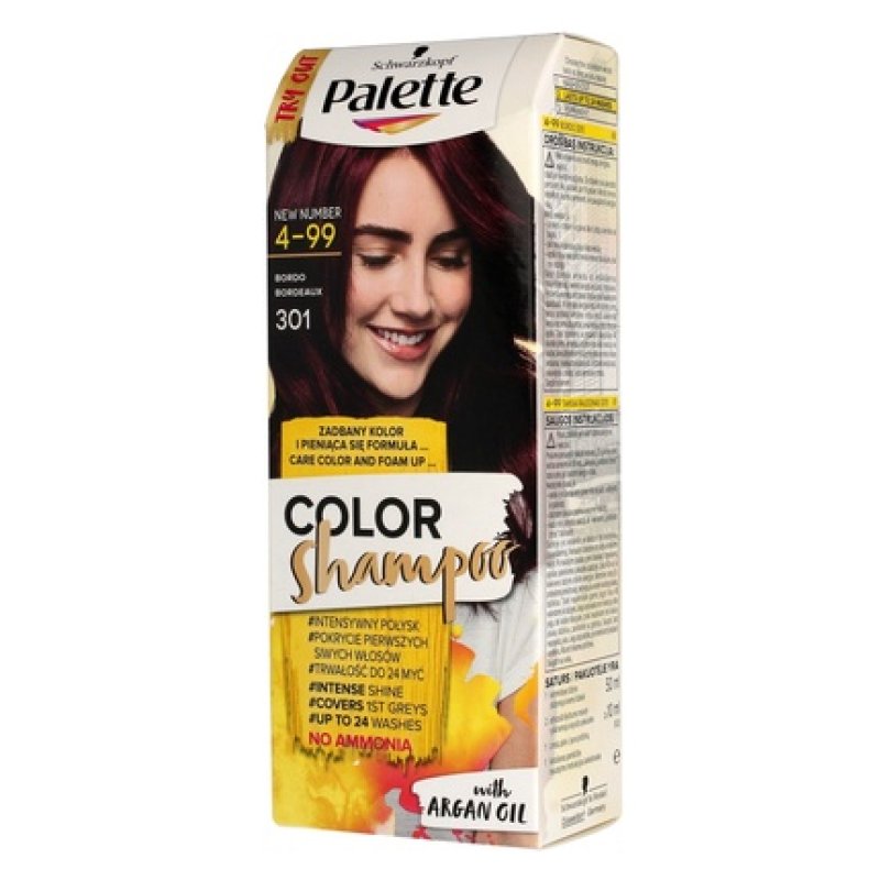 Schwarzkopf Palette Color Shampoo Color Shampoo No 499 301 Burgundy 1 Pack