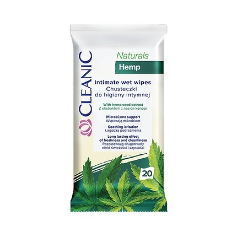 Harper Cleanic Intimate Hygiene Wipes Naturals Hemp 20 Pieces