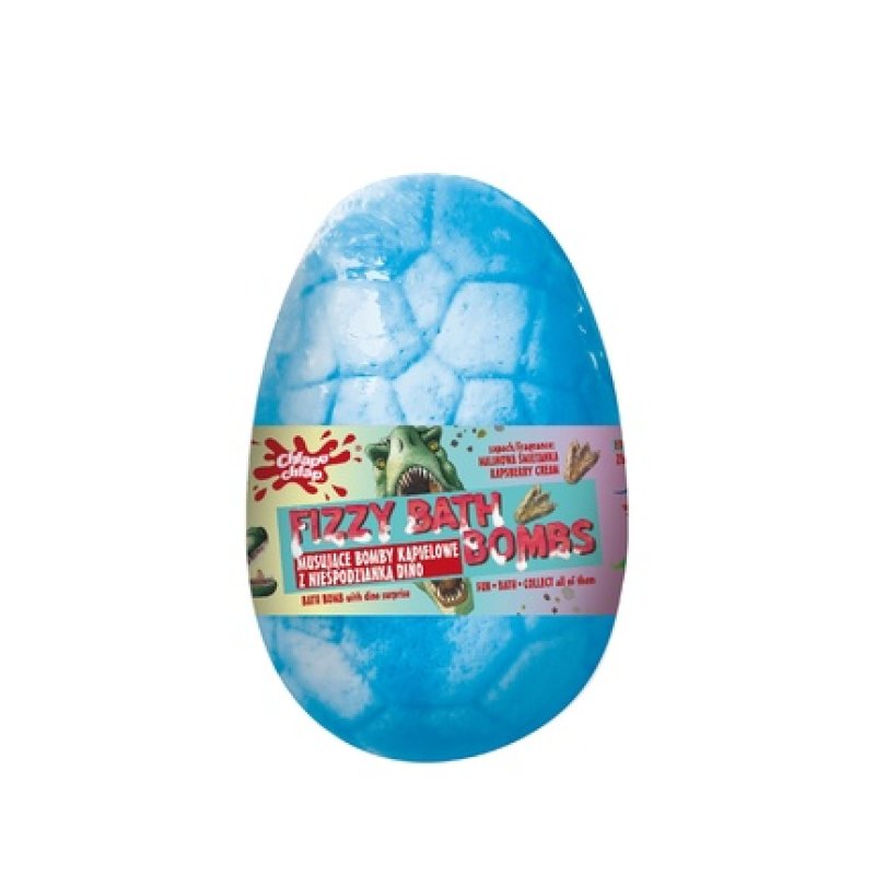 Chlapu Chlap Fizzy Bath Bomb Dinosaur Egg With Surprise Bubble Gum 140g