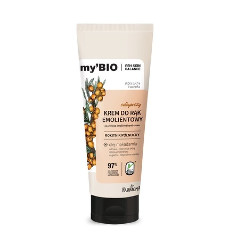 Farmona Mybio Nourishing Emollient Cream For Hands Sea Buckthorn Northern 100 Ml