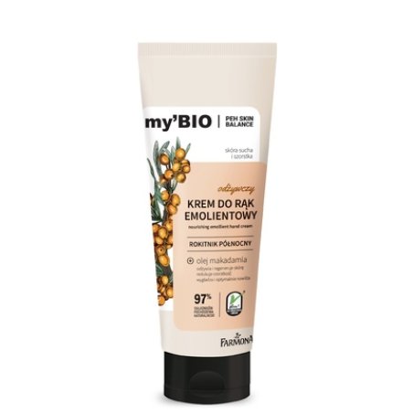Farmona Mybio Nourishing Emollient Cream For Hands Sea Buckthorn Northern 100 Ml