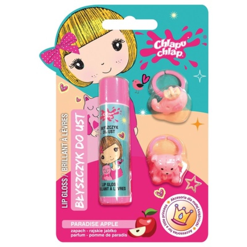 Chlapu Chlap Lip Gloss Rings Heavenly Apple 1 Pack