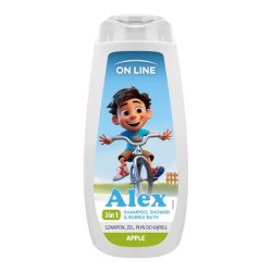 Forte Sweeden On Line Kids Alex 3 In 1 Shampoo Gel Bath Liquid Apple 400 Ml
