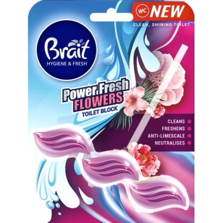 Dramers Brait Hygiene & Fresh Toilet Block Power Fresh Flowers 39 G