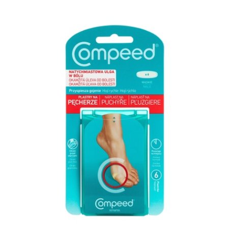 Lactacyd Compeed Blister Plasters Narrow 1 Pack 6 Pieces