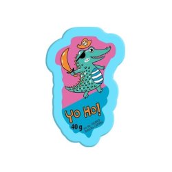 Chlapu Chlap Funny Bath Tablet Pirate Crocodile Bubble Gum 40g