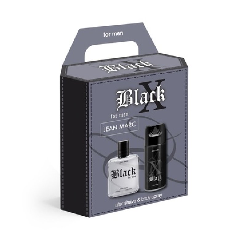 Dramers Jean Marc X Black Men's Gift Set Deodorant 150 Ml Aftershave 100 Ml