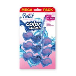 Dramers Brait Color Splash Toilet Cube Sweet Flower 3 X 45 Grams