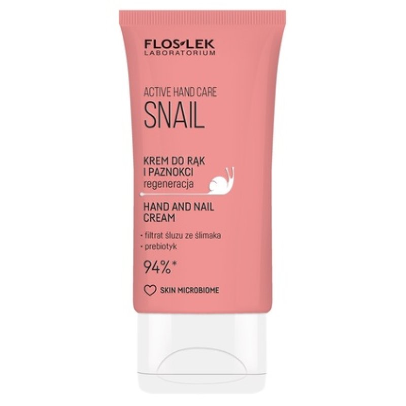 Floslek Floslek Active Hand Care Snail Cream For Hands And Nails Regeneration 50 Ml