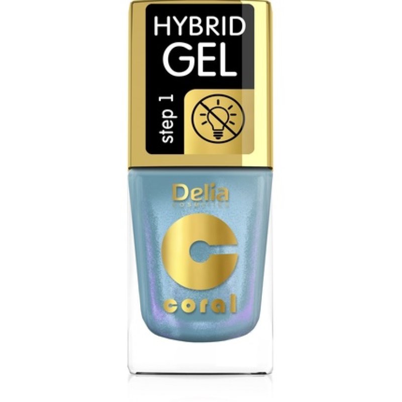 Delia Coral Hybrid Gel Nail Polish No 111 Multirefleks Turquoise 11ml
