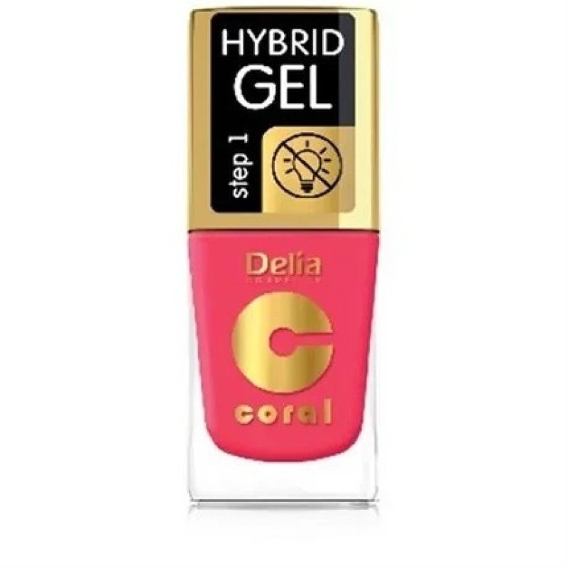 Delia Coral Hybrid Gel Nail Polish 102 Romantic Rose 11 Ml